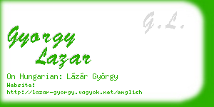 gyorgy lazar business card