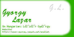 gyorgy lazar business card